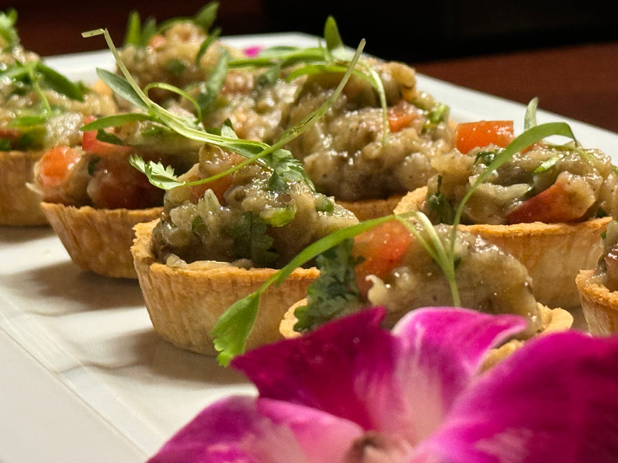 Eggplant Caviar Mini Tart